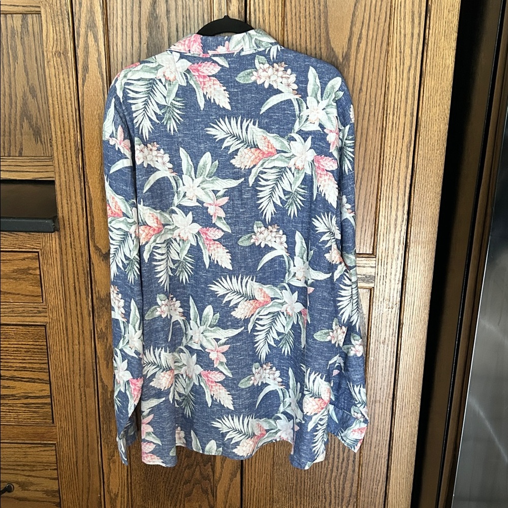 Tommy Bahama Men's XXL Linen Blend Barbados Breeze Beach‎ Coastline Long Sleeve - Picture 6 of 7